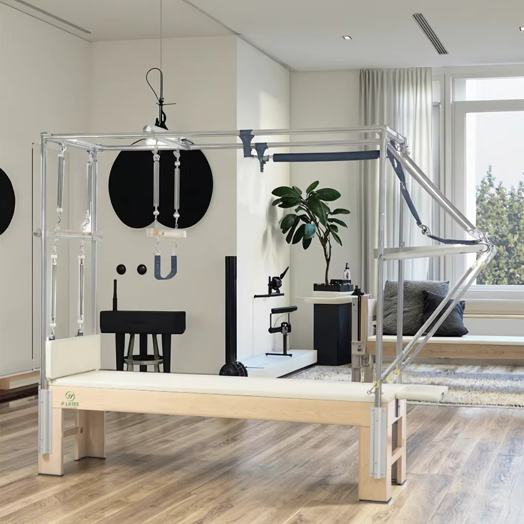 Health & Wellness Vector - Professional Commercial Durable Maple Pilates Reformer