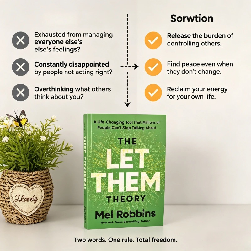 The Let Them Theory By Mel Rob - đánh giá và giá Health & Wellness Vector