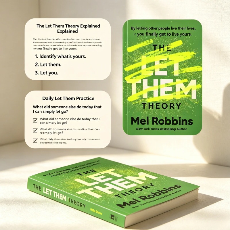 The Let Them Theory By Mel Rob - đánh giá và giá Health & Wellness Vector