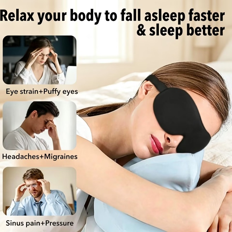 3D Sleep Mask Blindfold 2pcs S - đánh giá và giá Sleep Eye Mask 3D