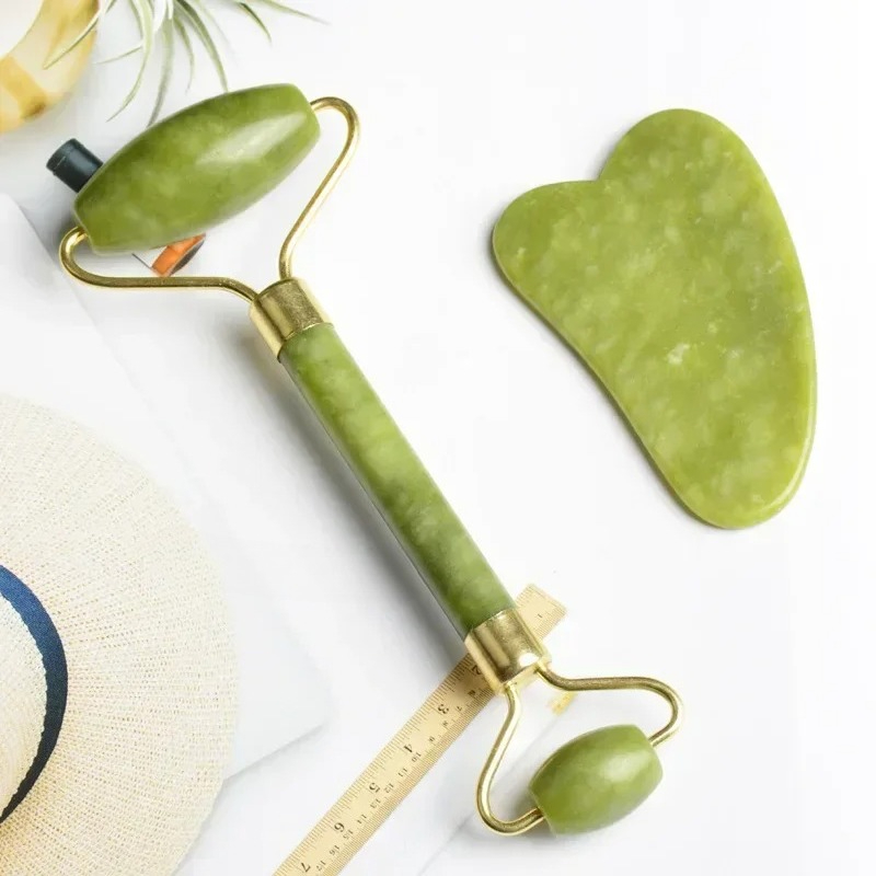 Natural jade roller massager,  - đánh giá và giá Jade Gua Sha Tool