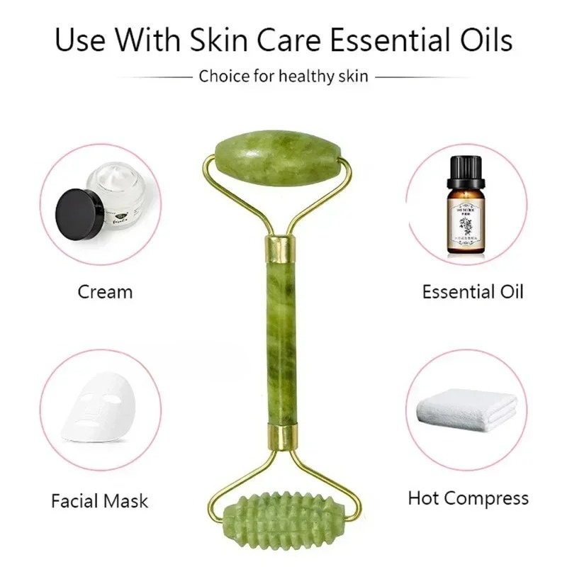 Natural jade roller massager,  - đánh giá và giá Jade Gua Sha Tool