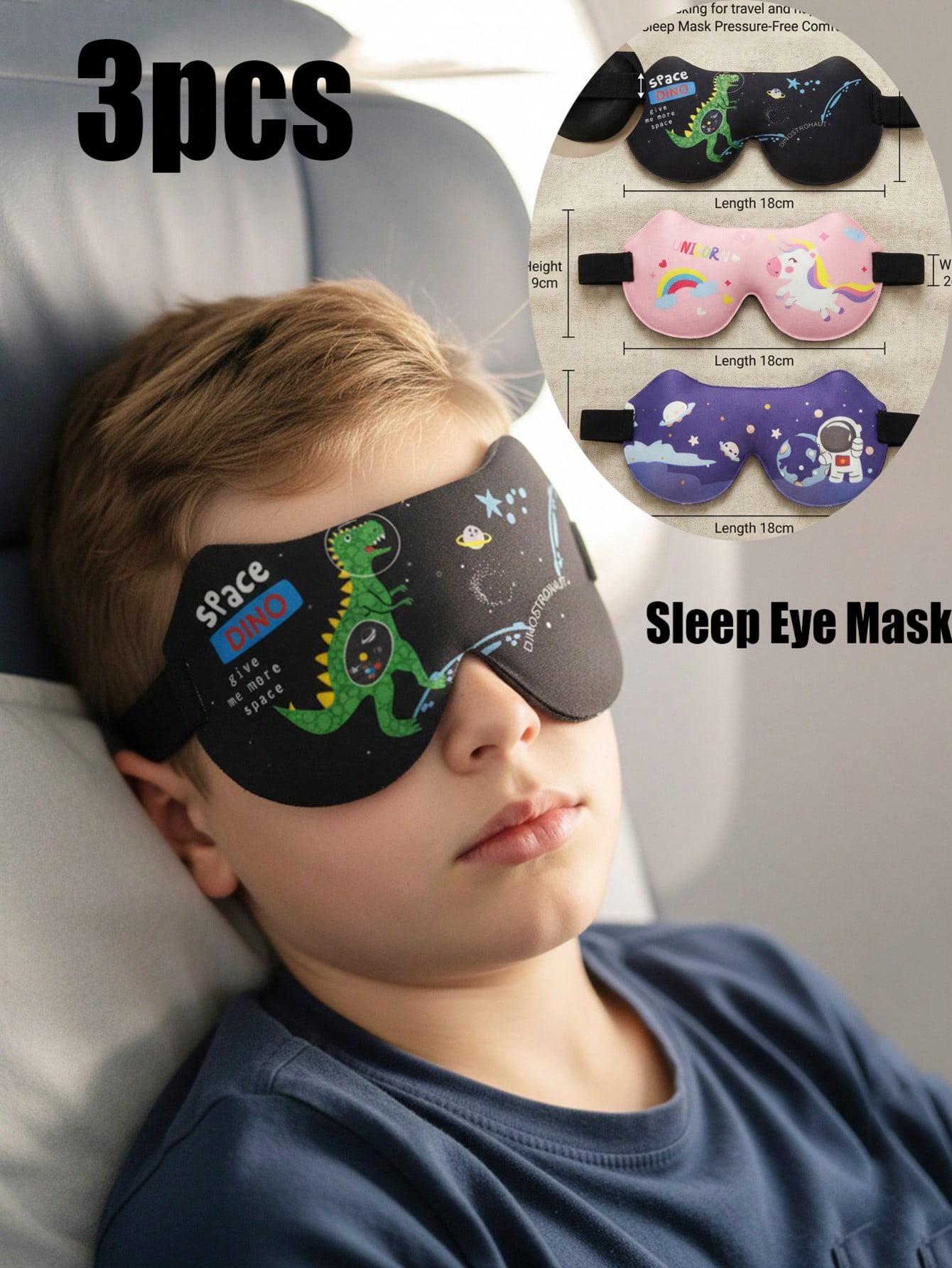 3Pcs Kids Adults 3D Stereo Sle - đánh giá và giá Sleep Eye Mask 3D