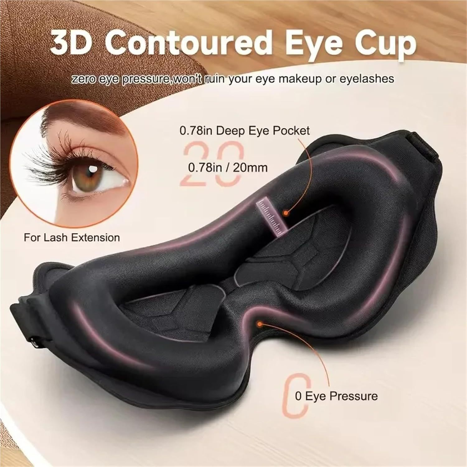 3D Sleeping Mask Block Out Lig - đánh giá và giá Sleep Eye Mask 3D