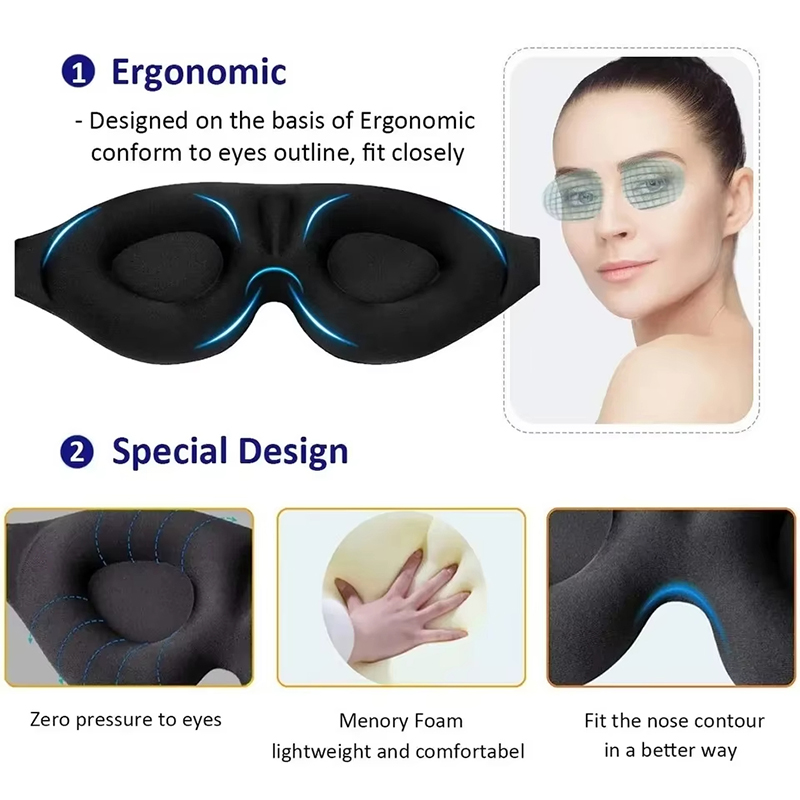 Sleeping Mask Eyepatch Blindfo - đánh giá và giá Sleep Eye Mask 3D