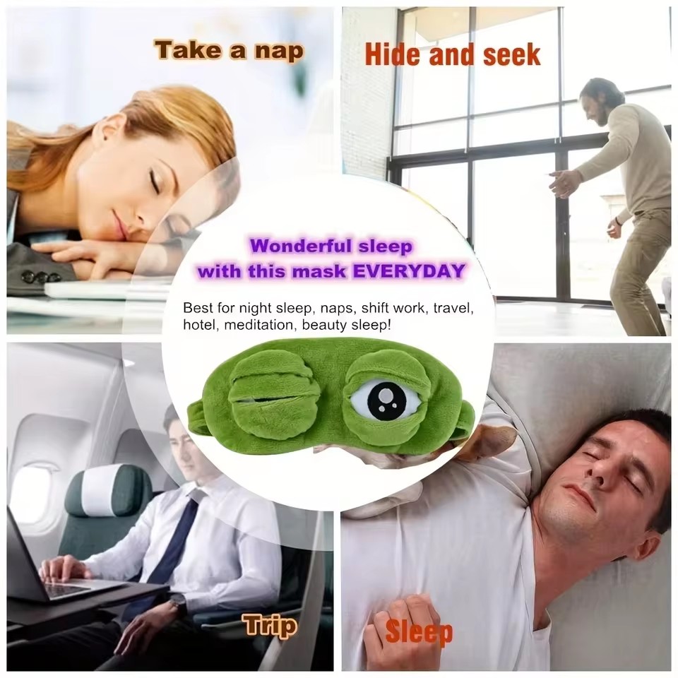3D Frog Sleep Mask Natural Sle - đánh giá và giá Sleep Eye Mask 3D