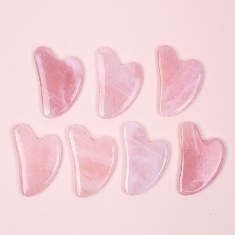 Hot Selling A+ Rose Quartz Gua - đánh giá và giá Jade Gua Sha Tool