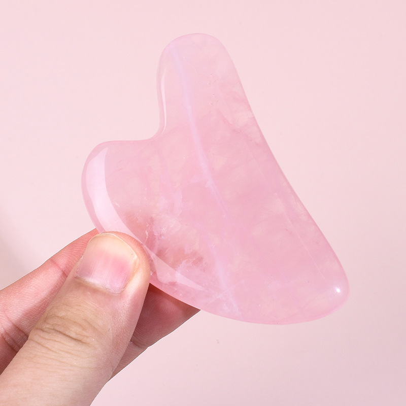 Hot Selling A+ Rose Quartz Gua - đánh giá và giá Jade Gua Sha Tool