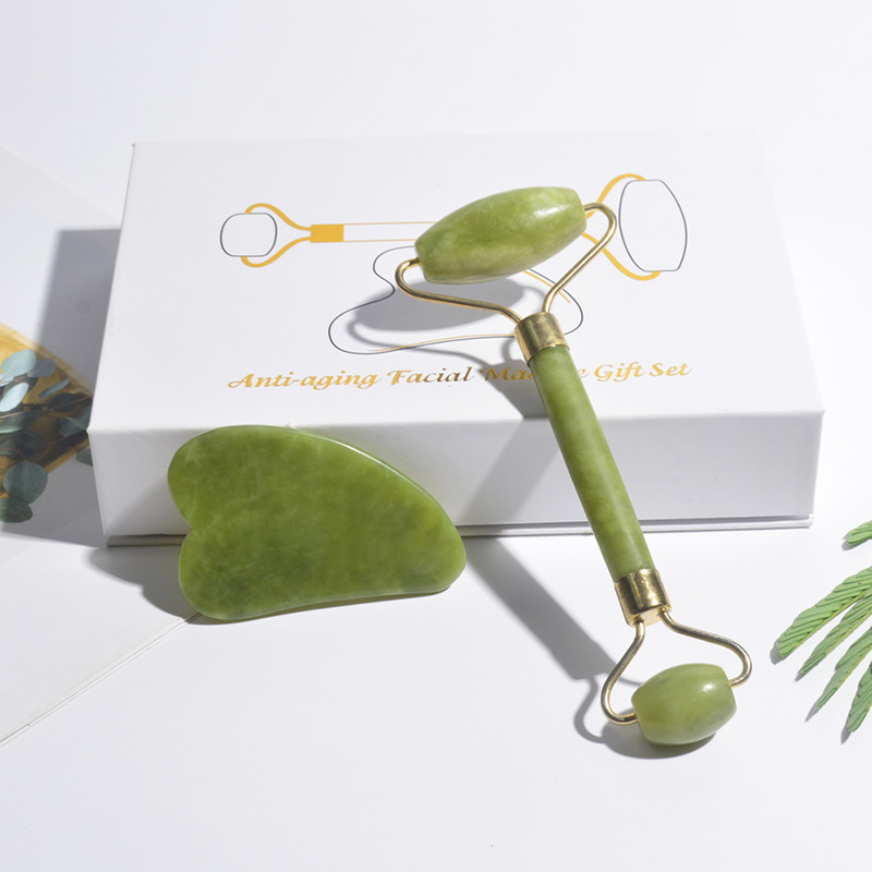 Natural Jade Roller Face Gua S - đánh giá và giá Jade Gua Sha Tool